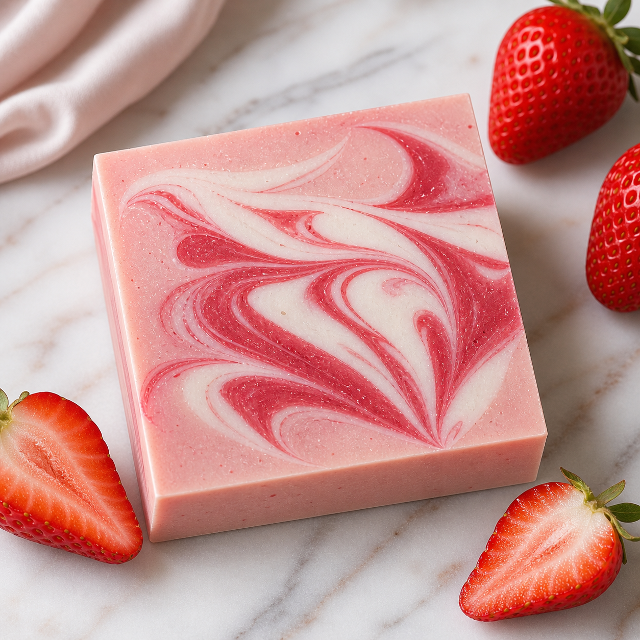 Blushed Berry handmade soap bar